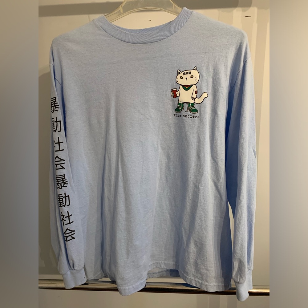 Riot Society Lucky Cat Long Sleeve T-Shirt.